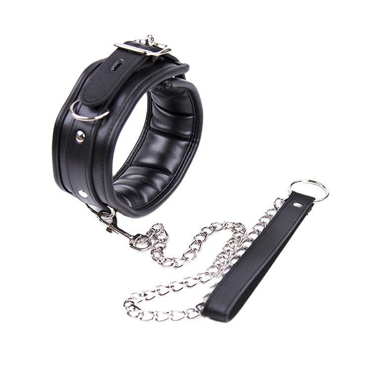 Padded Pup Play Collar & Chain Leash