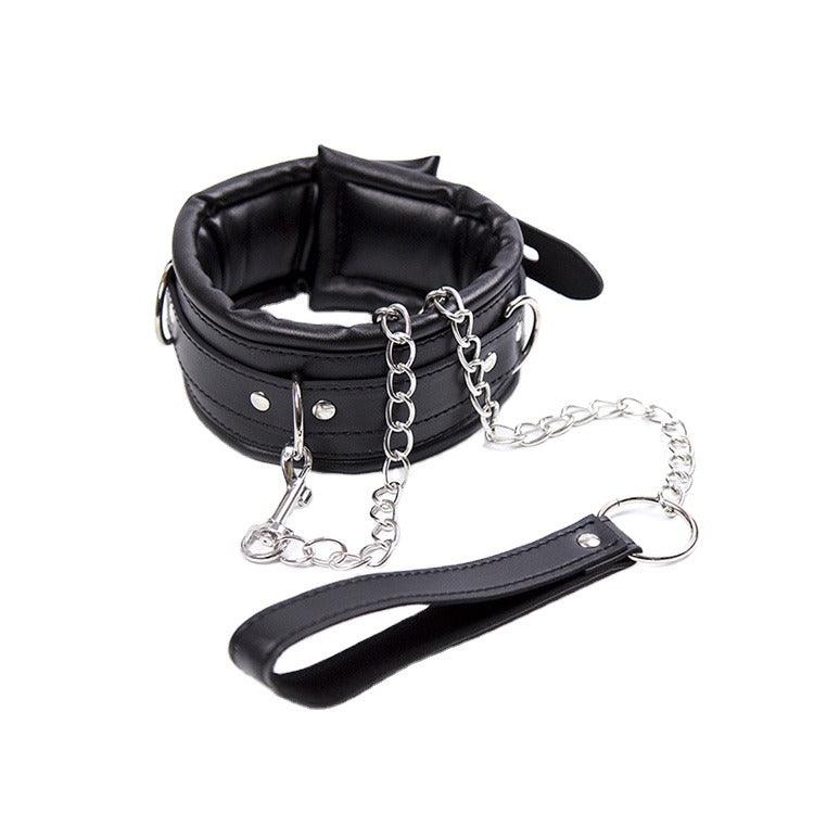 Padded Pup Play Collar & Chain Leash