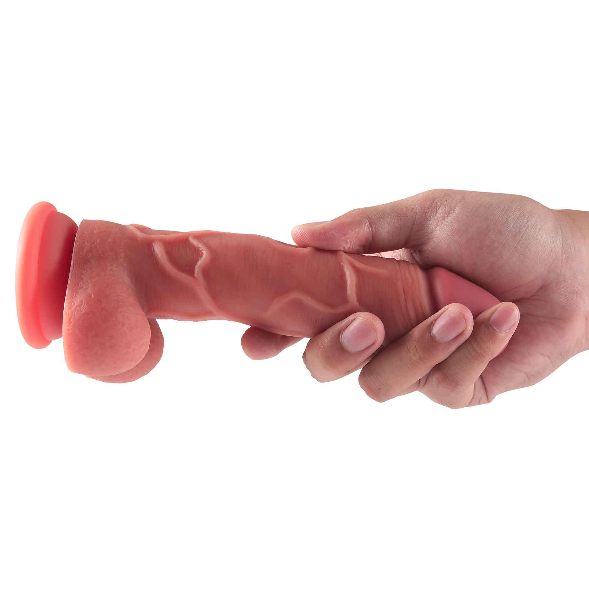 Beast- Silicone Cyberskin Dildo with Suction 5 Inch - Xoxomoving