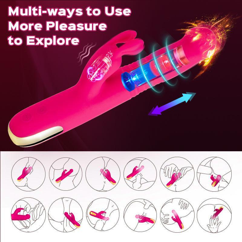 Beauty - Ergonomic Rabbit Vibrator with G-Spot and Clitoral Stimulation - Xoxomoving