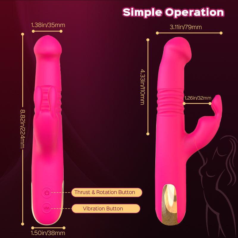 Beauty - Ergonomic Rabbit Vibrator with G-Spot and Clitoral Stimulation - Xoxomoving