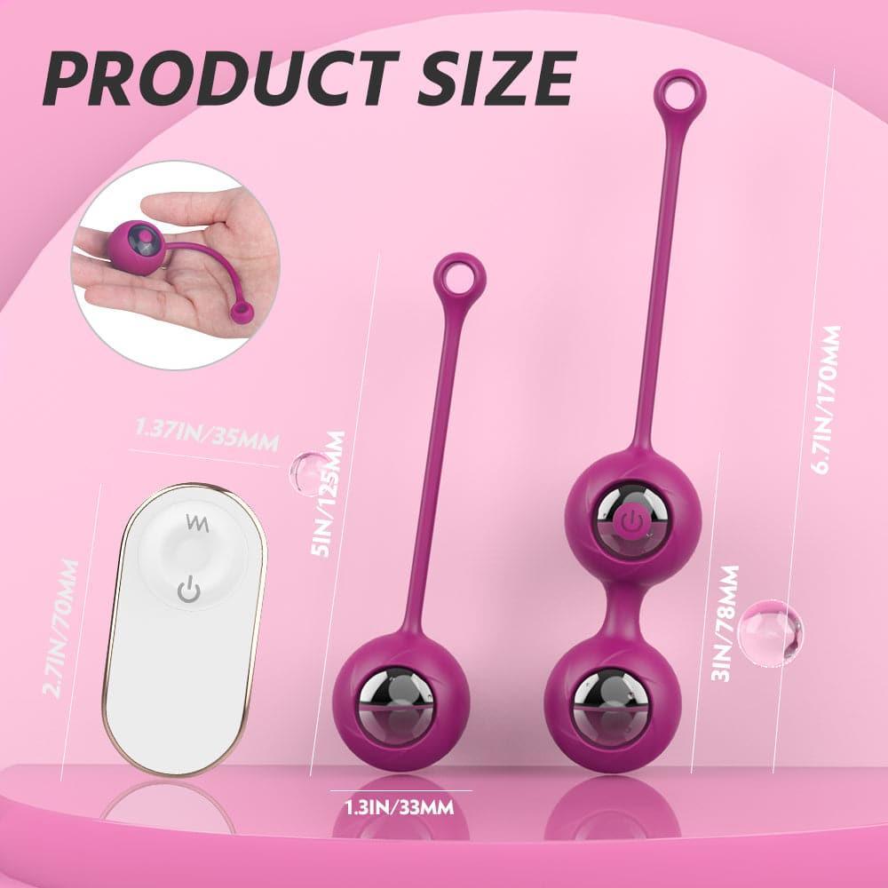 Becca - Remote Control Ben Wa & Kegel Ball Exercise Set - Xoxomoving