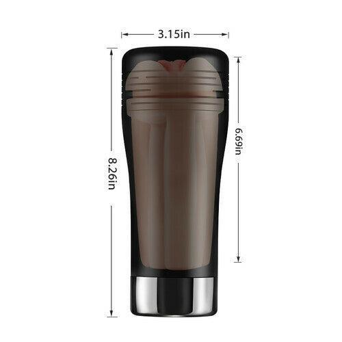 Xoxomoving 10 Vibrating Modes Masturbator Cup With 3D Realistic Textured Pocket Vagina Pussy - Xoxomoving