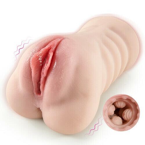 Xoxomoving 10 Vibrations 3D Realistic Textured Pocket Pussy and Tight Anus Sex Stroker - Xoxomoving