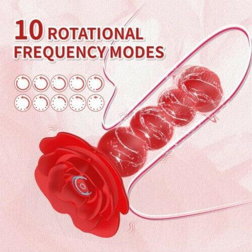 Xoxomoving 10 Vibrations and 360¡ã Twisting Silicone Anal Beads - Xoxomoving