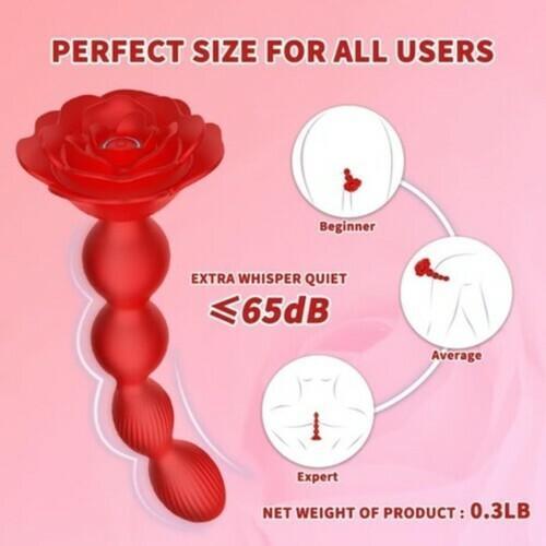 Xoxomoving 10 Vibrations and 360¡ã Twisting Silicone Anal Beads - Xoxomoving