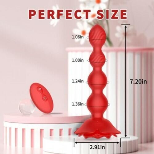 Xoxomoving 10 Vibrations and 360¡ã Twisting Silicone Anal Beads - Xoxomoving