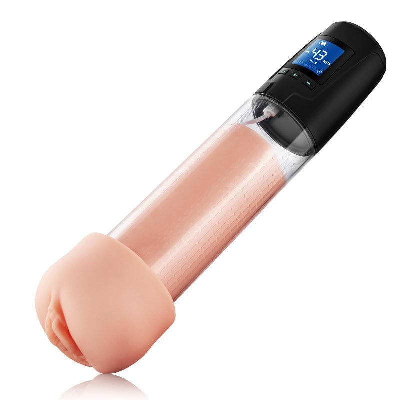 Xoxomoving 2 in 1 LCD Masturbator Penis Pump - Xoxomoving