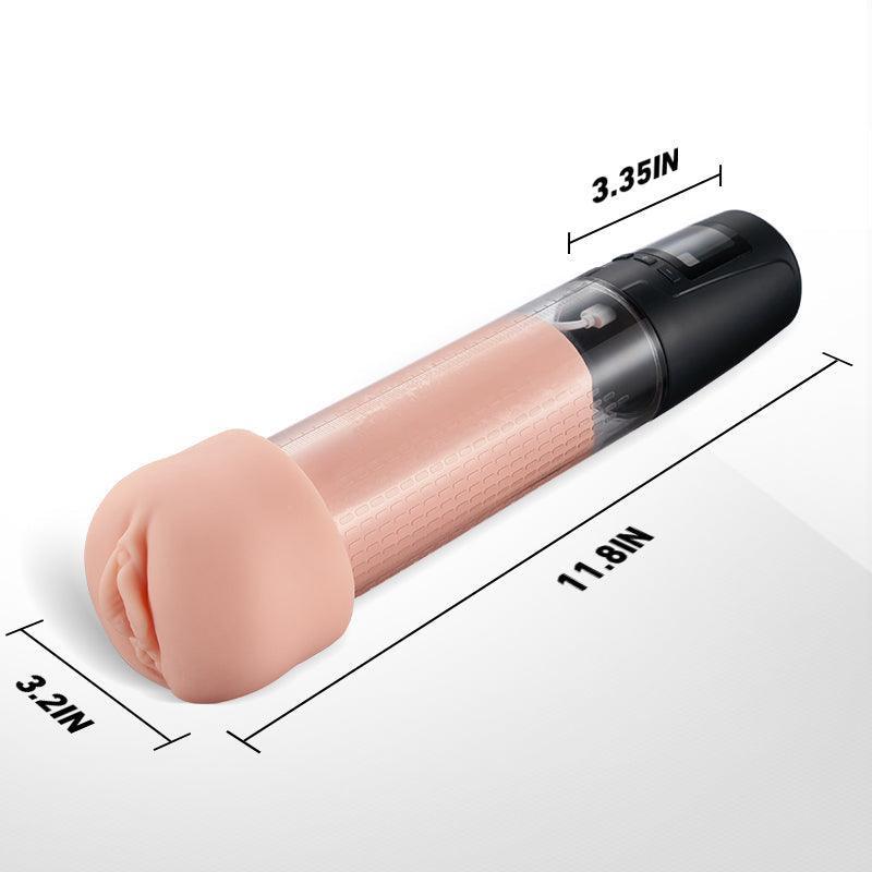 Xoxomoving 2 in 1 LCD Masturbator Penis Pump - Xoxomoving