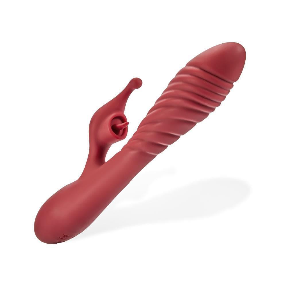 Xoxomoving 2-Motor Mini-Mouth Branch Vibration Heating Vibrator - Xoxomoving