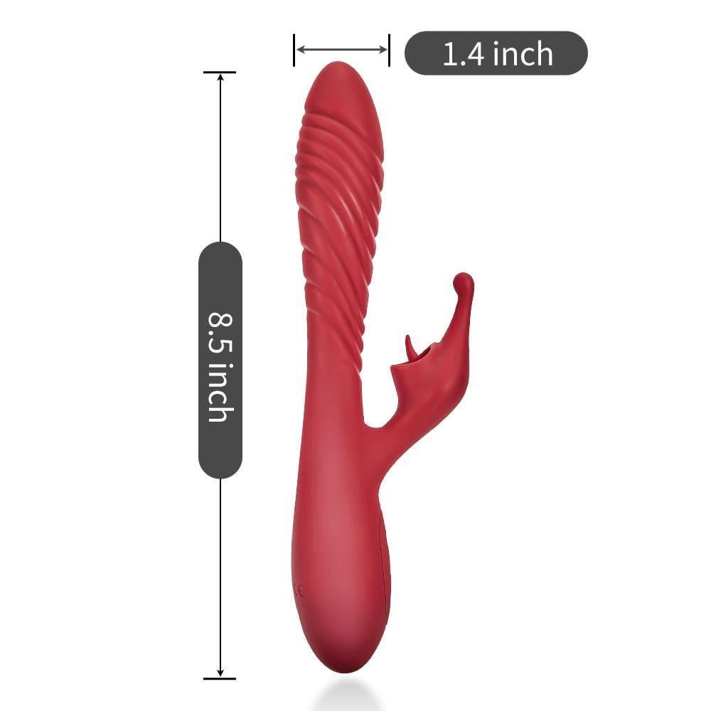 Xoxomoving 2-Motor Mini-Mouth Branch Vibration Heating Vibrator - Xoxomoving