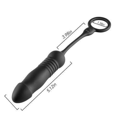 Xoxmoving 3 Vibrating Thrusting Prostate Massager with Cock Ring - Xoxomoving