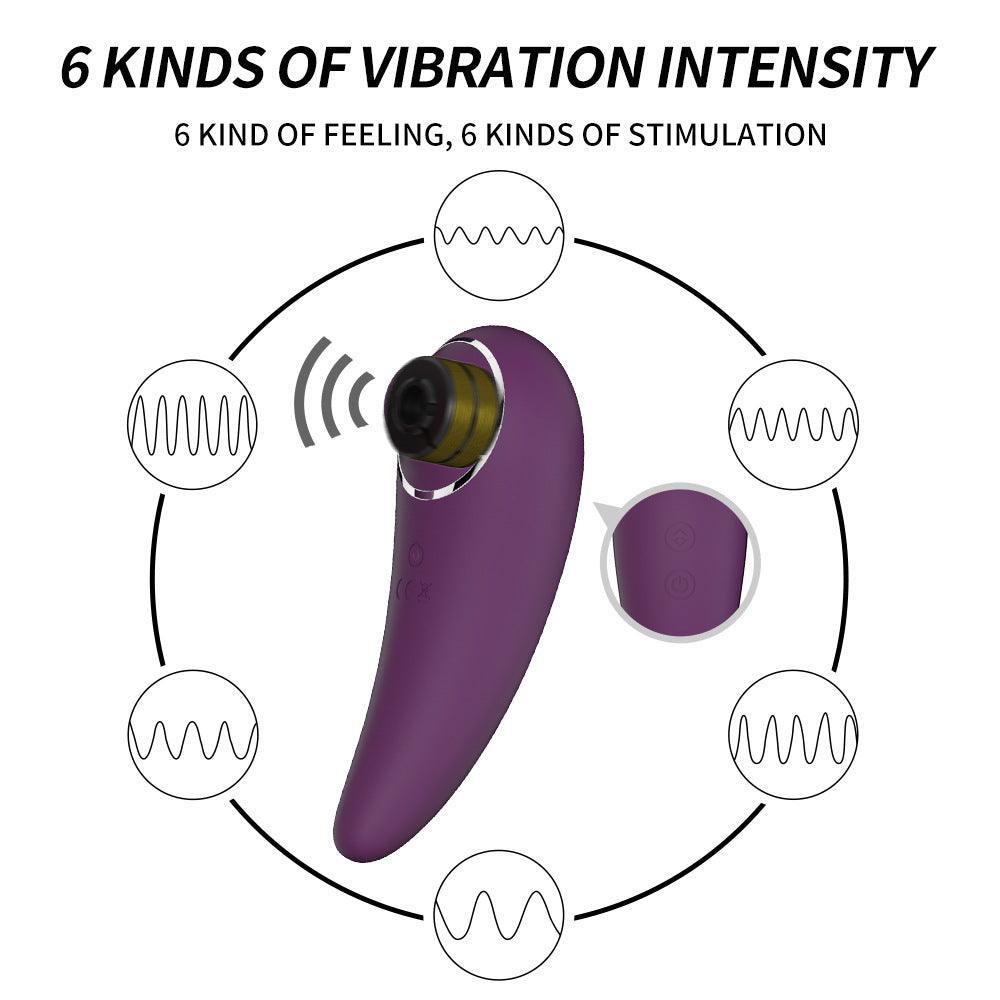 Xoxomoving 6 Suction 6 Vibration Flap Clit Stimulator - Xoxomoving