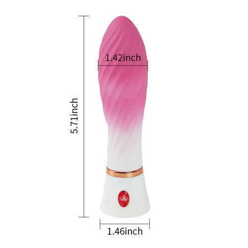 Xoxomoving 6 Vibrations Silicone Spiral Texture Bullet Vibrator - Xoxomoving