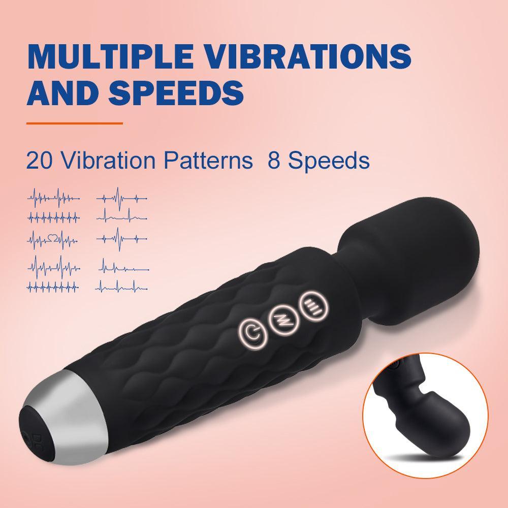 Xoxomoving 8 Speeds 20 Frequency vibrating AV Magic Wand Massager - Xoxomoving