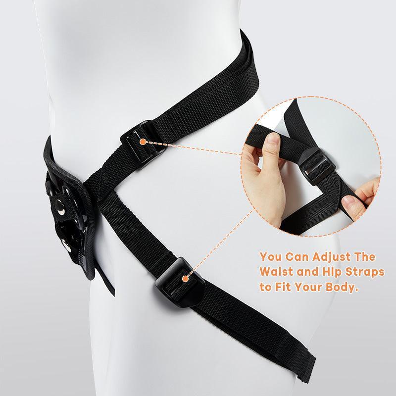 Xoxomoving Adjustable Strap-On Harness with Two Different Sizes O-rings - Xoxomoving