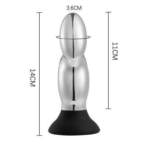 Xoxomoving Aluminum 10-Vibrating Remote Control Anal Vibrator - Xoxomoving