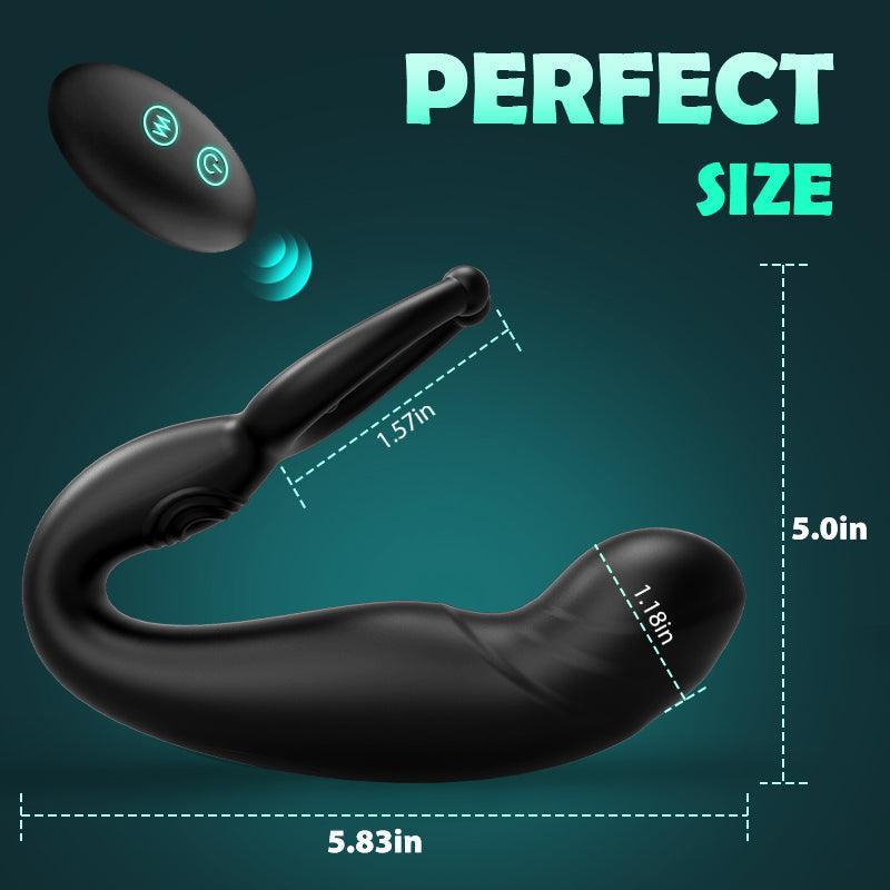 XoXomoving - Bead Massage P-spot 9 Vibrating Prostate Massager with Remote Control - Xoxomoving