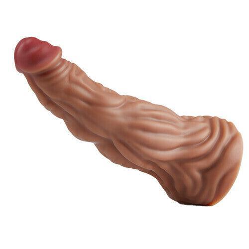 Xoxmoving Big Suction Cup Flexible Liquid Silicone Knotted Monster Huge Dildo 11.02 Inch - Xoxomoving