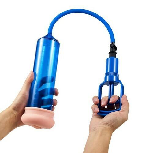 Xoxmoving Blue Penis Enlargement Pump with Trigger Blue Chamber Tight Seal - Xoxomoving