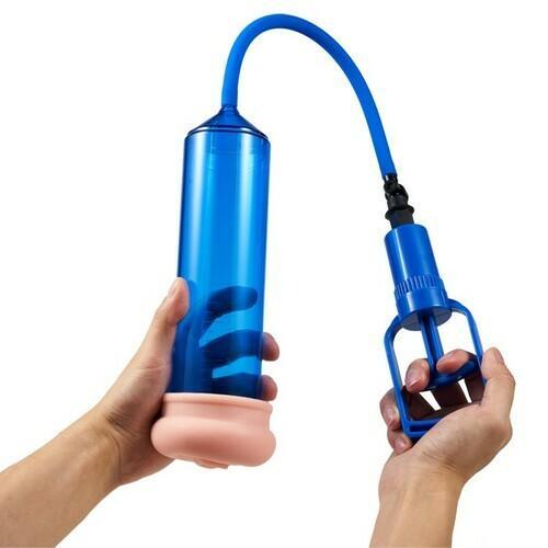 Xoxmoving Blue Penis Enlargement Pump with Trigger Blue Chamber Tight Seal - Xoxomoving