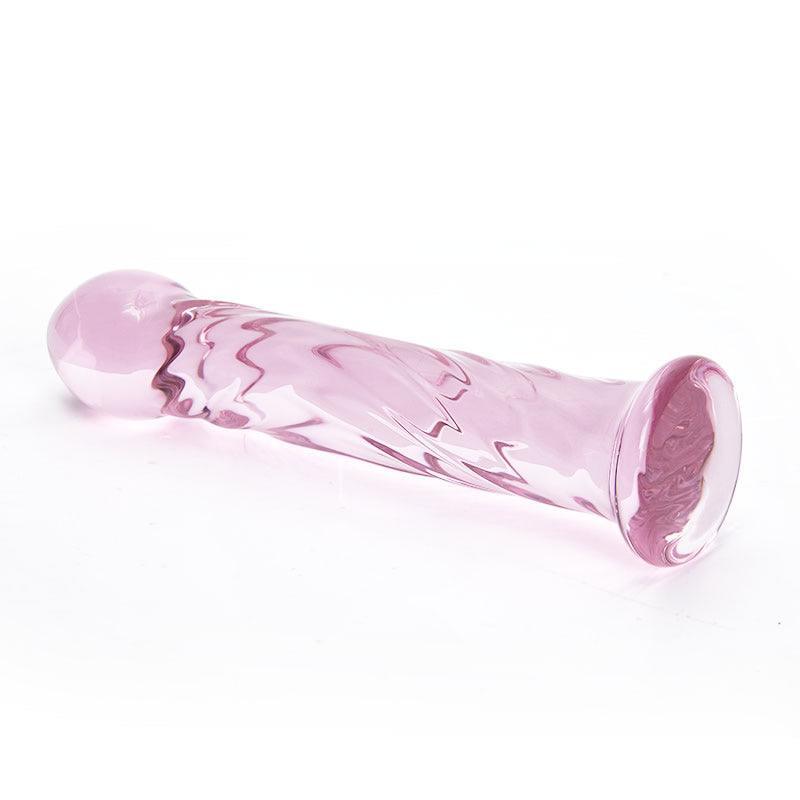 Xoxmoving Crystal Glass Butt Plug Glass Dildo 6.7 Inch - Xoxomoving