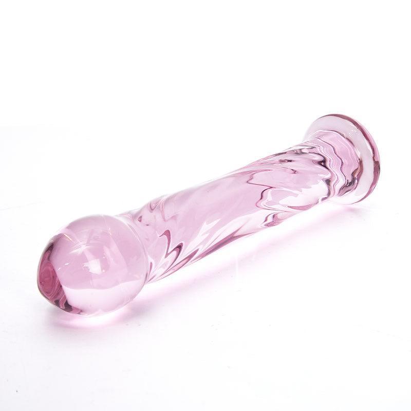 Xoxmoving Crystal Glass Butt Plug Glass Dildo 6.7 Inch - Xoxomoving