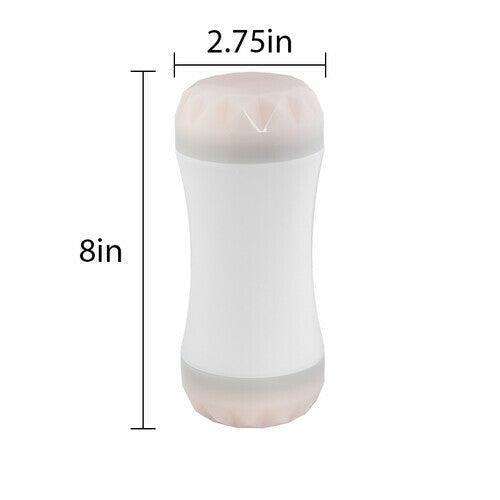 Xoxmoving Double Hole Manual Male Masturbation Cup - Xoxomoving