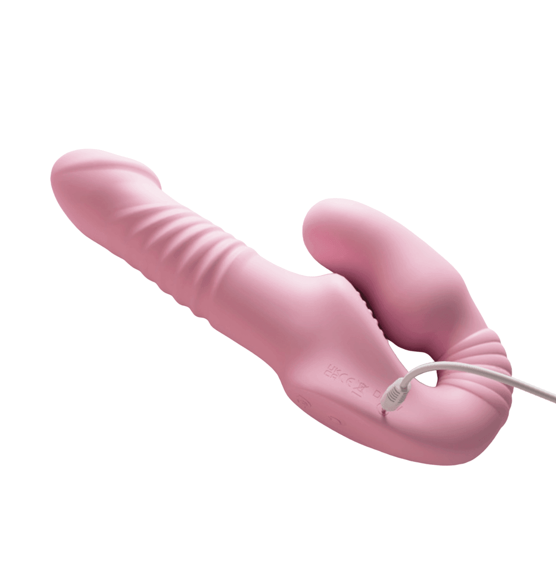 Xoxmoving Dual-action 3 Thrusting 10 Vibrating Vibrator with Remote Control - Xoxomoving