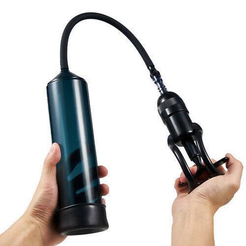 Xoxmoving Efficient Manual Penis Pump with 4 Cock Rings - Xoxomoving