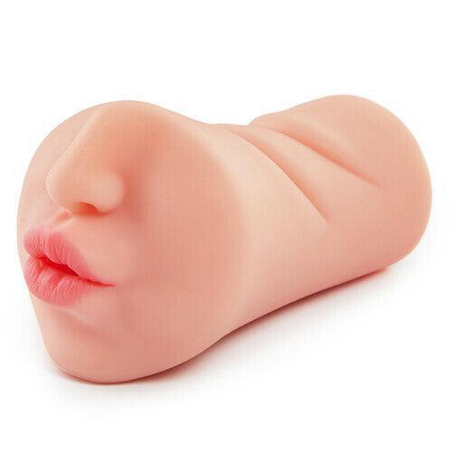 Xoxmoving Face Design Oral Sex Toy Stroker Pocket Pussy - Xoxomoving