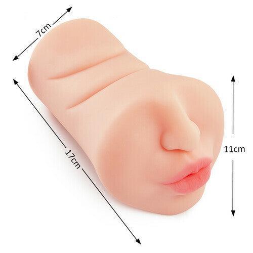 Xoxmoving Face Design Oral Sex Toy Stroker Pocket Pussy - Xoxomoving