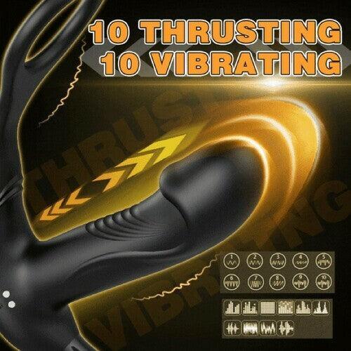 Xoxomoving Finger Loop 10 Thrusting Vibrating Prostate Massager - Xoxomoving