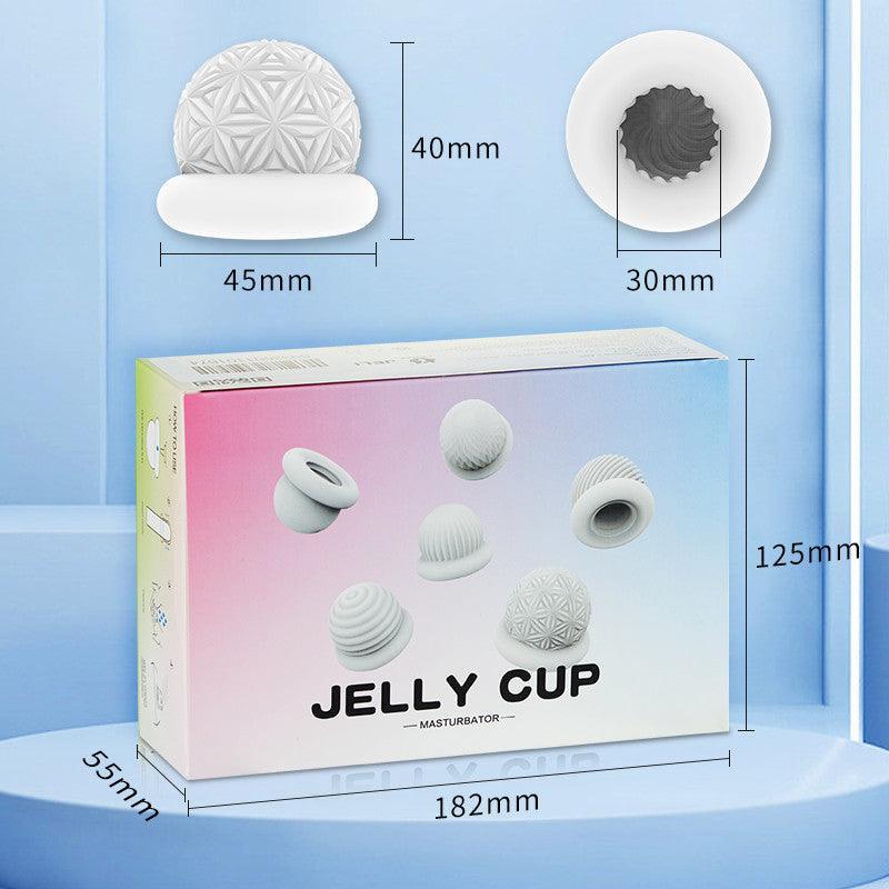 Xoxmoving Manual Erotic Jelly Masturbation Cup Disposable Stretch Male Transparent Masturbator 6 PCS - Xoxomoving