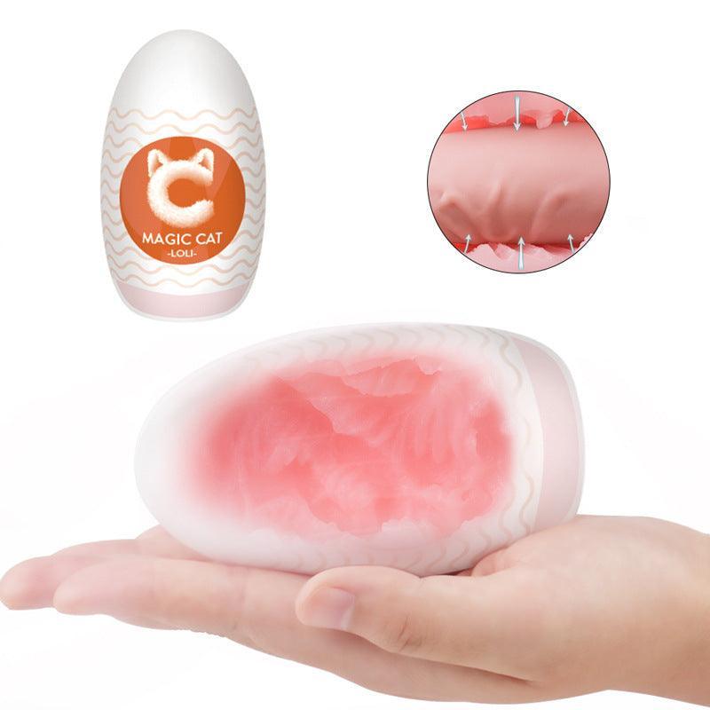 Xoxomoving Manual Ultra-Stretchy Male Masturbators Egg and Life-like Vagina Pocket Pussy 2 in 1 - Xoxomoving