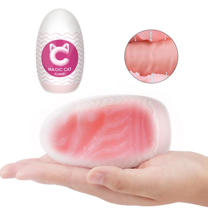 Xoxomoving Manual Ultra-Stretchy Male Masturbators Egg and Life-like Vagina Pocket Pussy 2 in 1 - Xoxomoving