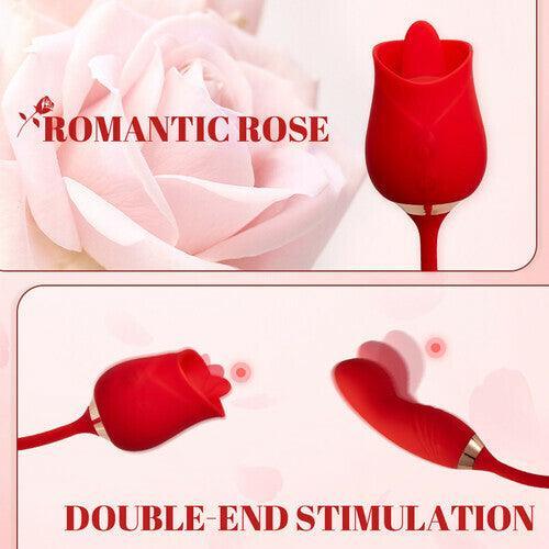 XoXomoving - Multifunctional Vibrator Rose Clit Licking & Vibrating Stimulator - Xoxomoving