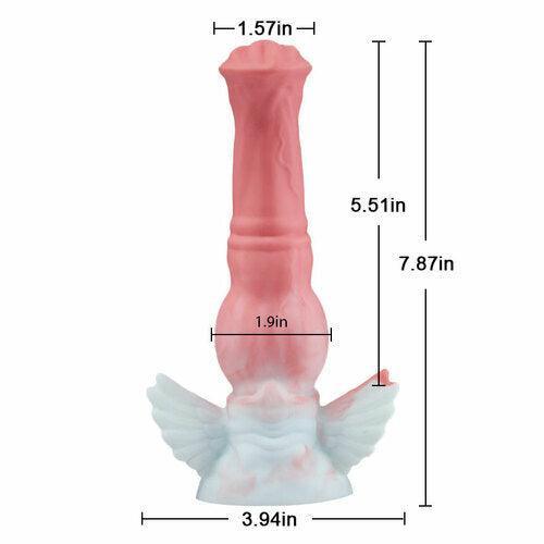 Xoxomoving Pink Angel Silicone Dildo 7.78 Inch - Xoxomoving