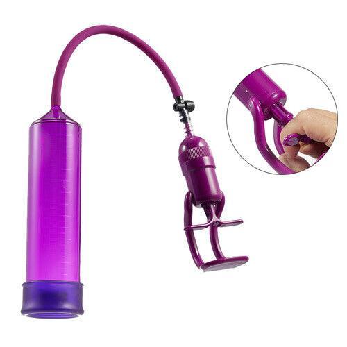 XoXomoving - Purple Penis Enlargement Pump with Trigger Purple Chamber Tight Seal - Xoxomoving