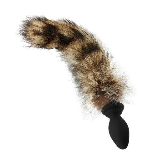 Xoxomoving Raccoon Tail 10 Vibrating Anal Vibrator - Xoxomoving