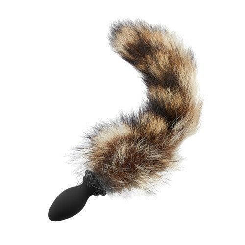 Xoxomoving Raccoon Tail 10 Vibrating Anal Vibrator - Xoxomoving