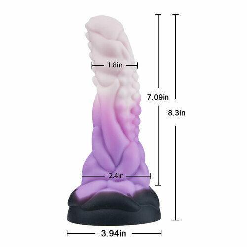 Xoxomoving Rainbow Thick Heteromorphic Dildo 8.3 Inch - Xoxomoving