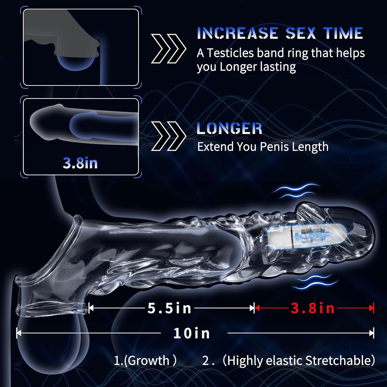 Xoxomoving Vibrating Penis Sleeve & Cock Ring - Couples Pleasure Toy - Xoxomoving