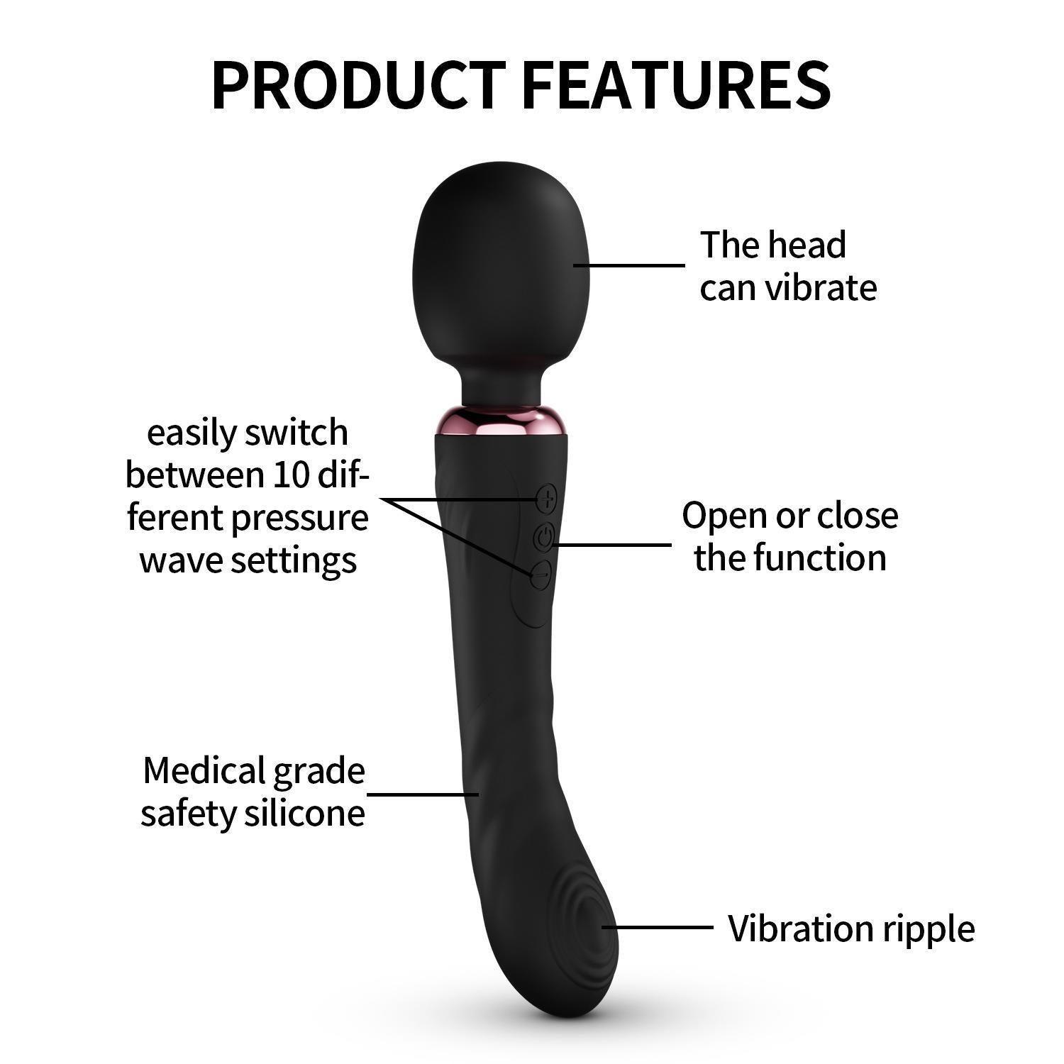 Xoxomoving Wellness 360° Swing Massage Stick: Unleash Pleasure with 20 Vibrations - Xoxomoving