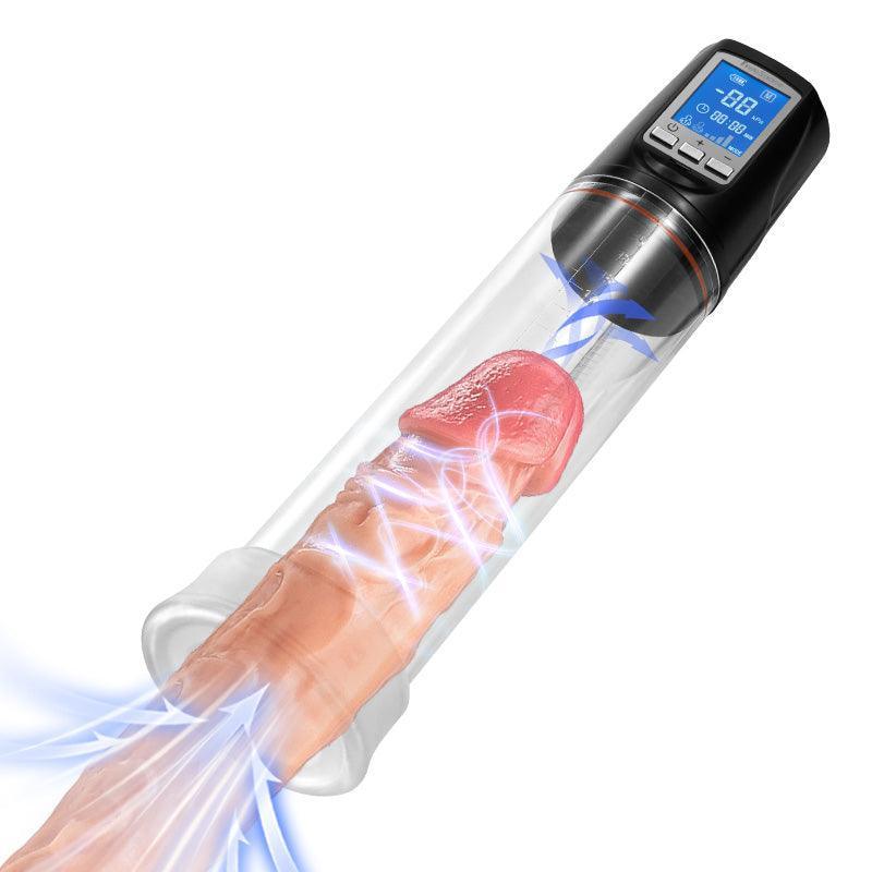 Bestvibe Automatic 2 Suction Modes Vacuum Penis Pump with LCD - Xoxomoving