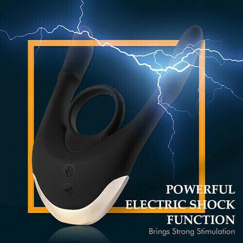 Bestvibe Electric Shock Vibrating Cock Ring - Xoxomoving