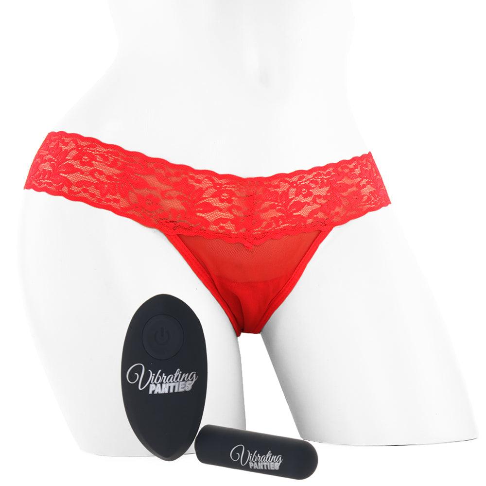 Wireless Remote Vibrating Red Panties /L - Xoxomoving