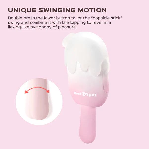 BITE ME Ice Pop Vibrator - Tapping, Sucking, Vibrating - Xoxomoving