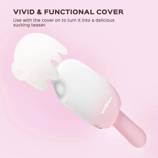 BITE ME Ice Pop Vibrator - Tapping, Sucking, Vibrating - Xoxomoving