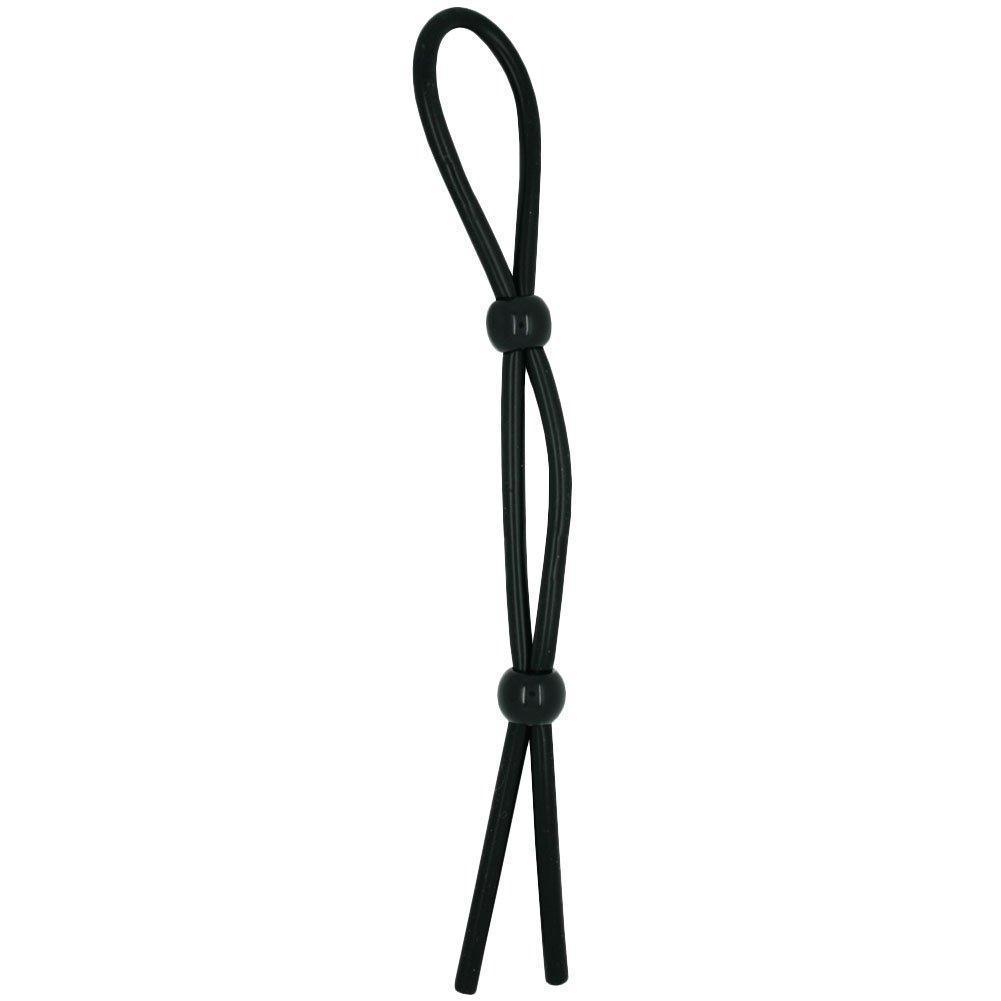 Black Adjustable Cock Tie - Fits Most Sizes! - Xoxomoving